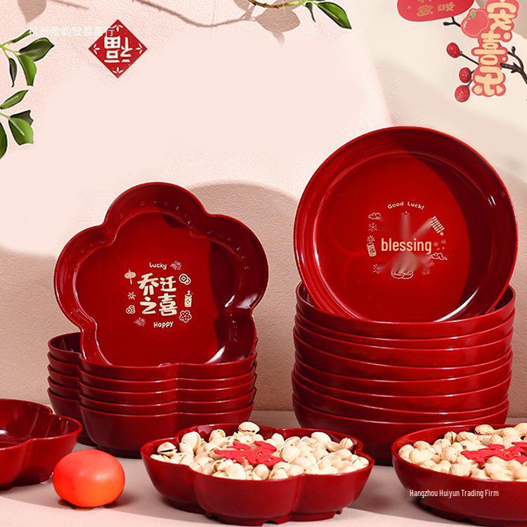 Housewarming Joy: New Home Fruit Plate Ornament for Moving-In Celebrations