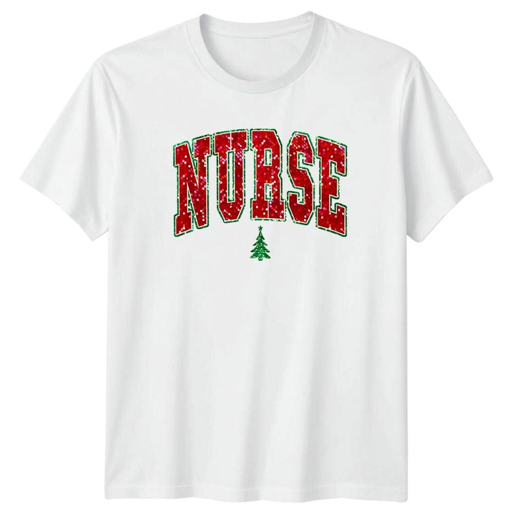 Nurse Christmas Professions Holiday Unisexs TShirt Unisexs Tee Graphic Unisex Top S