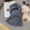 Customer fabric 100 wool scarf women's autumn and winter knitted shawl warm student scarf dual-purpose
