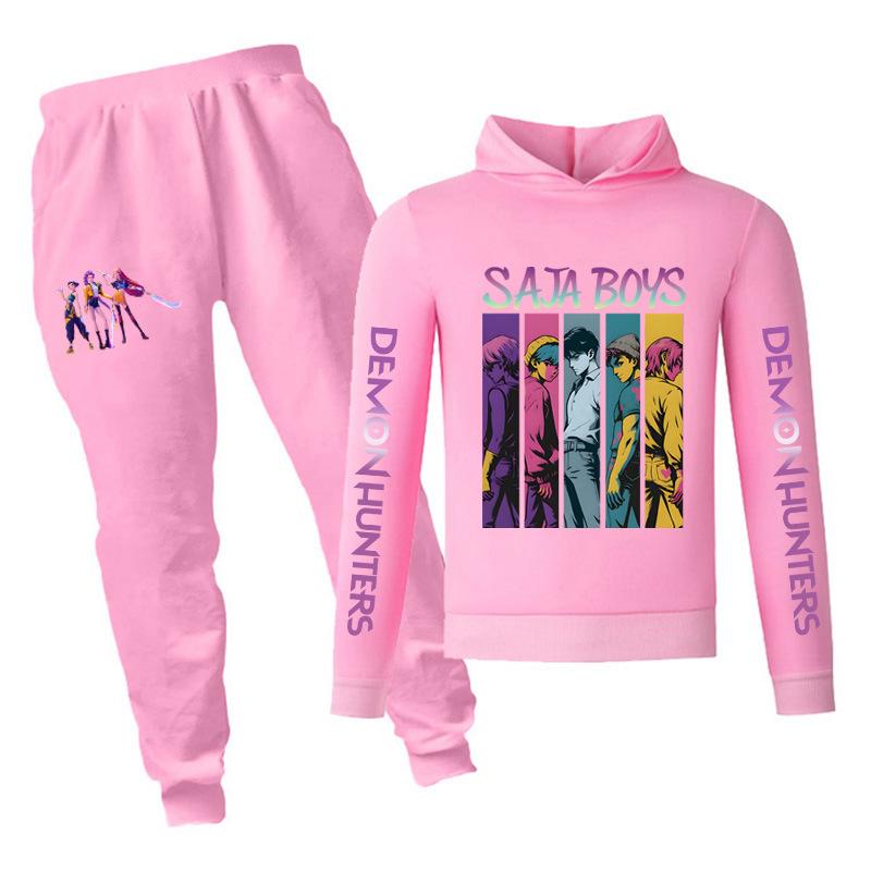 

Children s Casual and Comfortable Pants Set Cartoon Printing Pattern Fashionable Children s Set Clothing Sets Kids Unisex 160cm