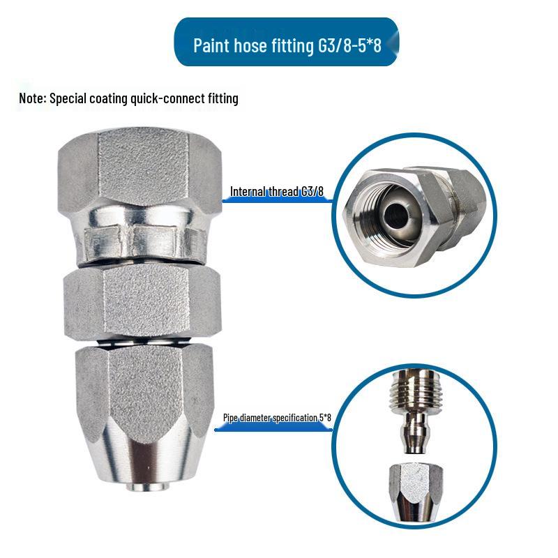 304 Stainless Steel Universal Quick-Connect Pipe Fittings for Spray Gun Equipment