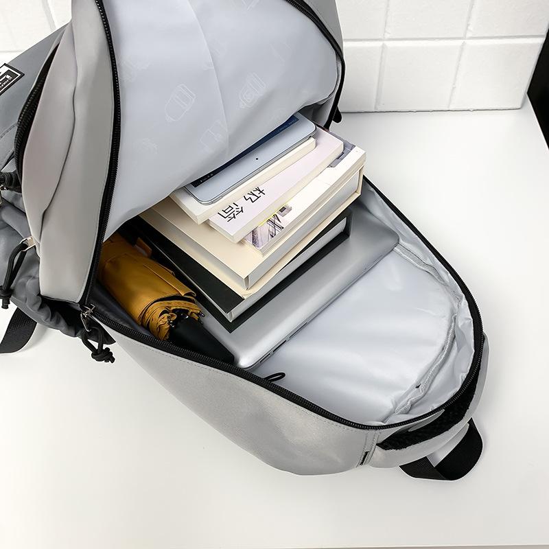Schoolbag1011 New Japanese College Student Backpack Men's Travel Backpack Junior High School High School Students Large Capacity Multi-layer Schoolbag