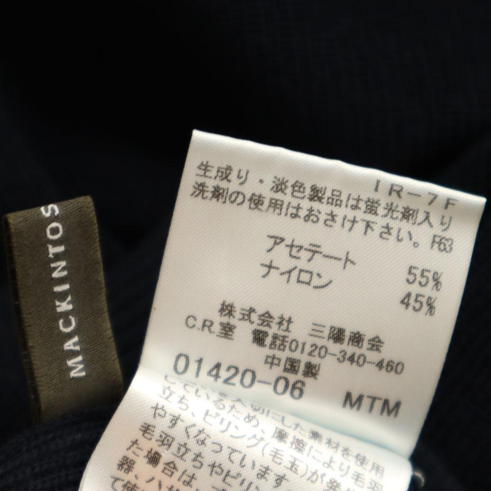 MACKINTOSH LONDON Langarm Rollkragenpullover 38 Marine Sanyo Shokai Damen Gebraucht