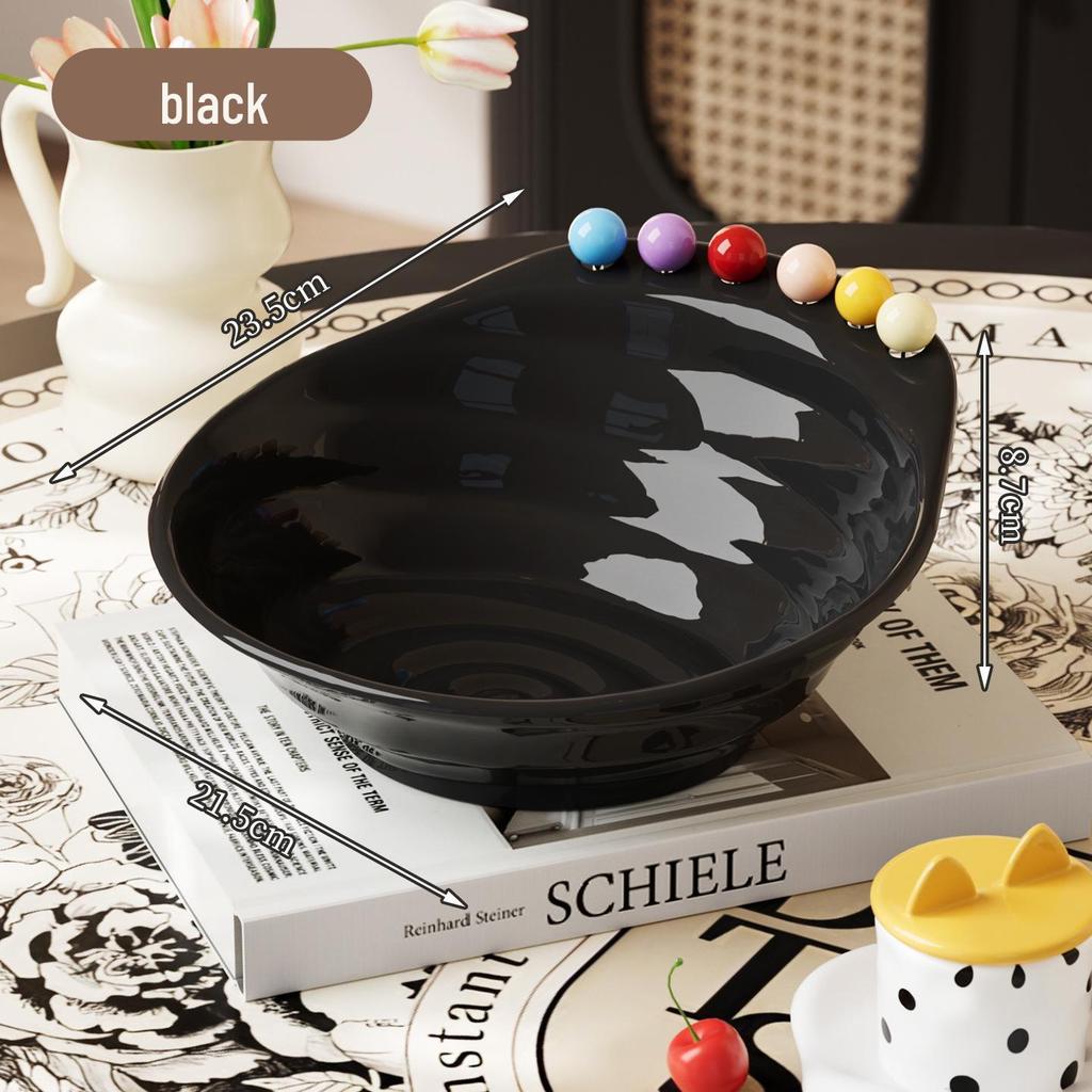Premium Fruit Plate & Fork Set: Ideal for Home or Living Room Desserts and Salads