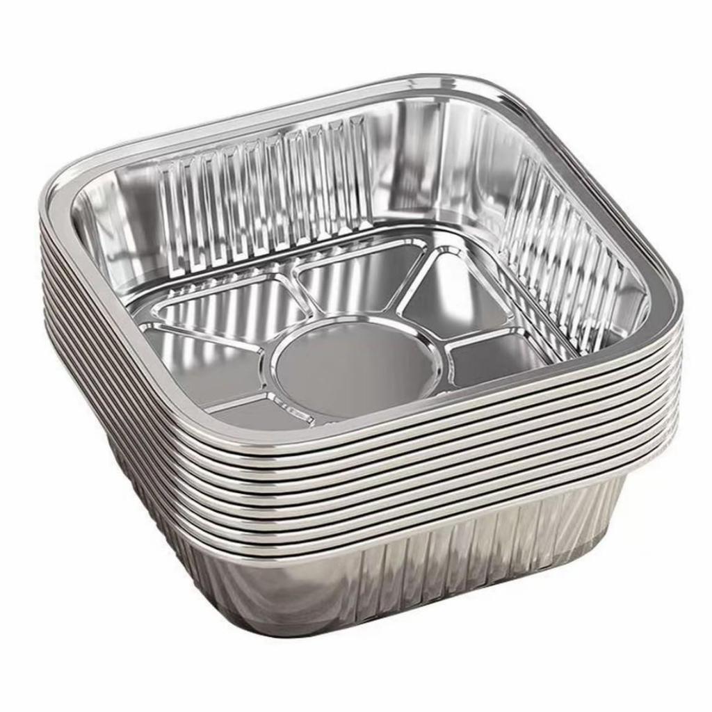Food-Grade Square Aluminum Foil Tray for Air Fryer & Oven Baking