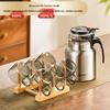 Changqi Free-Flow Tea Pot Set with 6 Cups and Bamboo Rack