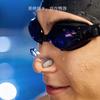 1Pc Swimming Nose Clip with Storage Case Silicone Waterproof Swim Training Protector