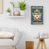 WTREEW Retro Hippie Decor Wall Art Poster - Every Little Thing Is Gonna Be Alright Vintage Metal Sign Peace Wall Decor