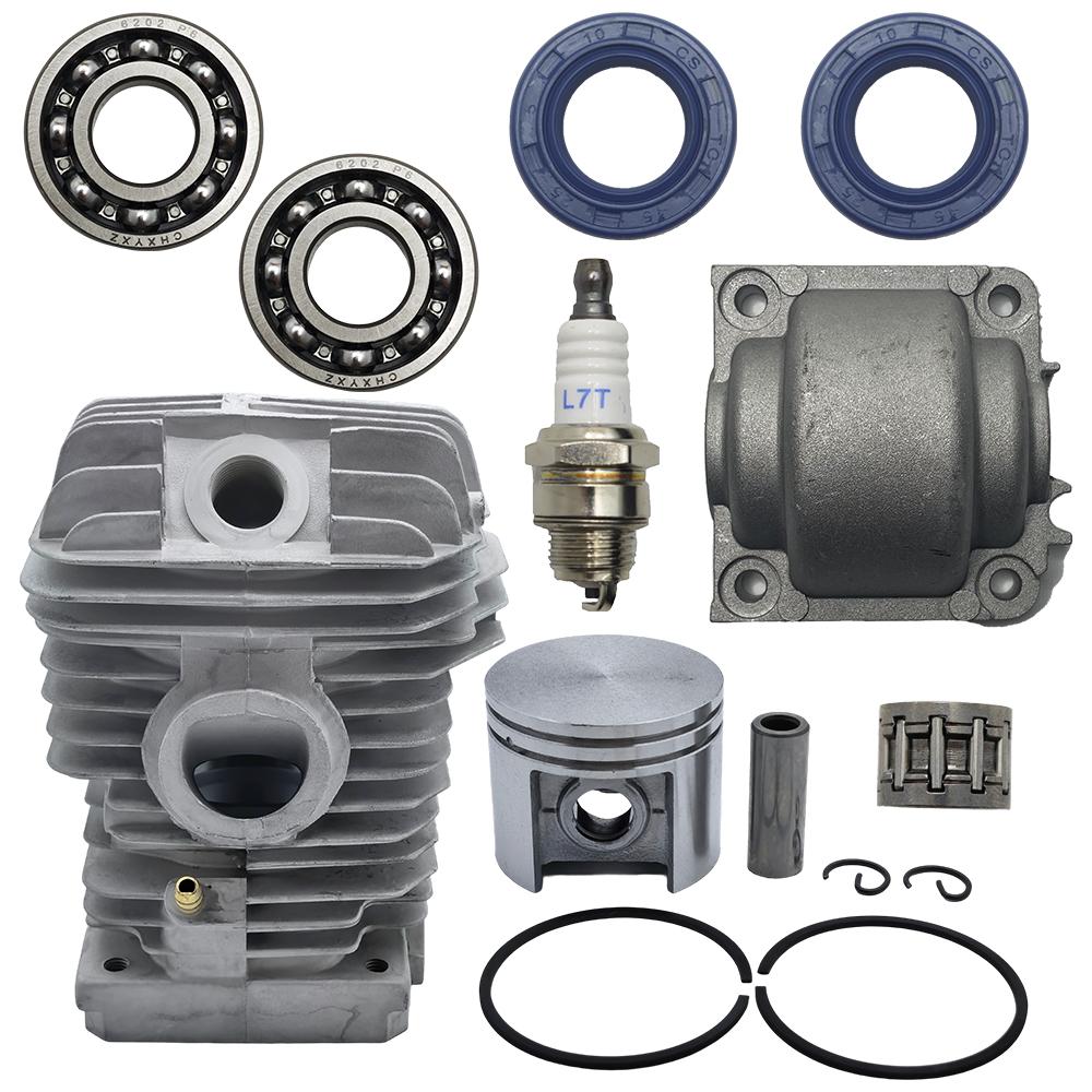 Cylinder Piston Kit 40mm For Stihl MS210 021 MS 210 Chainsaw 1123 020 1216 w Crank Bearing Oil Seals Engine Pan Needle Bearing