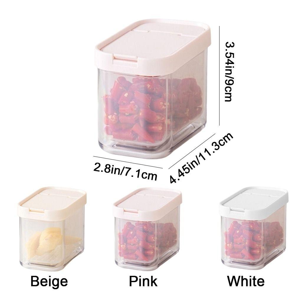 Plastic Scallion Storage Box Sealed Draining Refrigerator Fresh-Keeping Box Space Saving Dust-proof Food Storage Box
