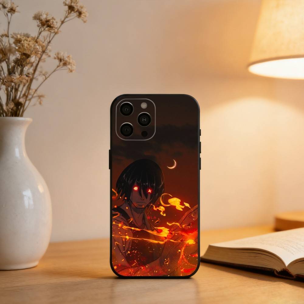B-Benimaru S-Shinmon F-Fire F-Force Phone Case For iPhone 17,16,15,14,13,12,11 Plus,Pro Max,XS,Soft Silicone Black Cover