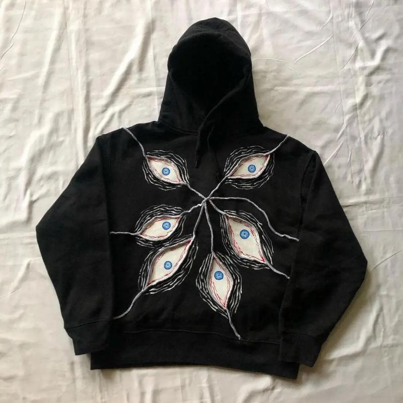 Vintage Frühling und Herbst Ästhetik 3D Gedruckter Gothic Mode Reißverschluss Hoodie Hip Hop Sportbekleidung Lässiger Pullover