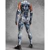 Unisex Cyber Punk 3D Digital Printing Halloween Party Role Play Outfit Women Men Cosplay Costume Carnival Jumpsuit