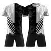 Conjunto Deportivo Personalizado de Dos Piezas DIY con Camiseta de Manga Corta y Pantalones Cortos para Uniformes de Equipo y Estampación Personalizada