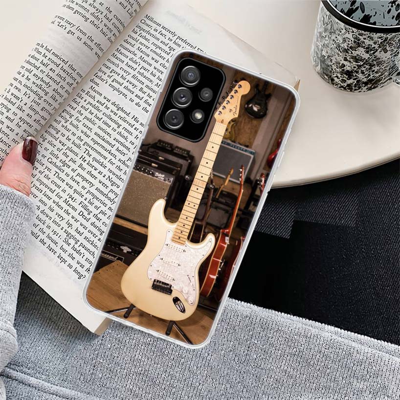 Music score Musical violin guitar Phone Case for Samsung Galaxy A17 A16 A15 A14 A13 A57 A56 A55 A54 A53 A37 A36 A35 A34 A33 A26