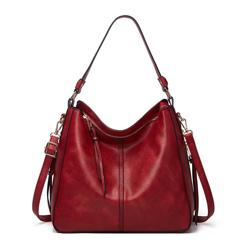Women's Retro Crossbody Tote Bag - European & American Fashion, Large Capacity, Mother-Child, Single Shoulder