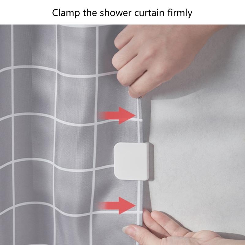 Set of 2 Shower Curtain Holder Attractive & Functional Shower Curtain Fasteners