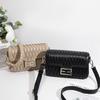 Bag Women's Autumn New Trendy Fashion Chain Shoulder Wrinkled Leather Bag Rhombus Messenger Bag Underarm Bag Women's Bag