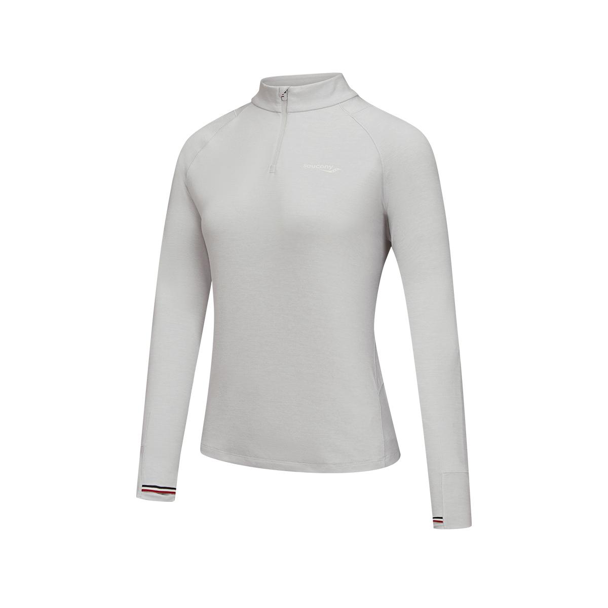 SAUCONY Пуловер с воротником-стойкой Удобный трикотажный топ с длинным рукавом Женские топы SA1269LT21T-GR213 S 8100₽