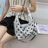 Stylish Rhinestone-Embellished Large Capacity Tote Bag Women Crossbody Commuter Shoulder In White Red Black Gold