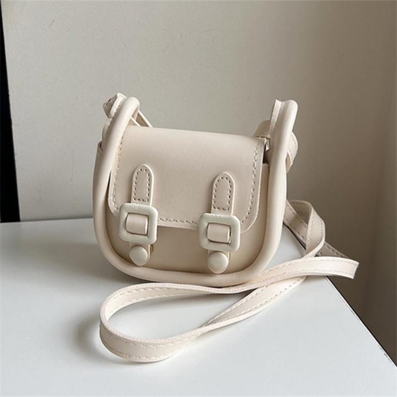 Chic Mini Saddle Bag  Lipstick Bag for Women Stylish Vintage Simple Small Handbag Shoulder Bag for Girls Square Crossbody Bag