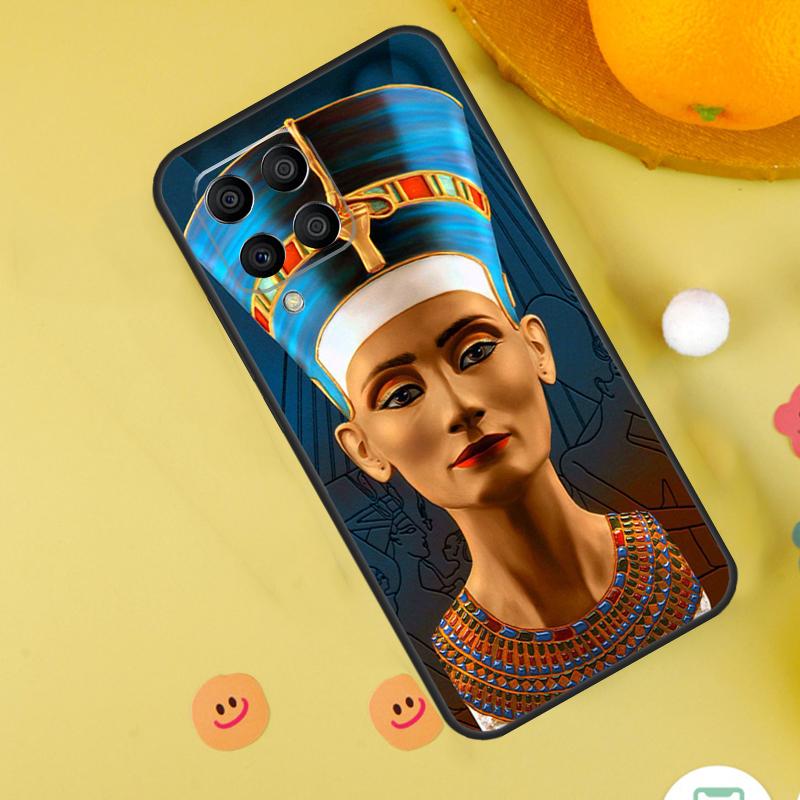 Egypt Nefertiti Anubis Ankh Case For Samsung Galaxy M20 M35 M55 M15 M32 M16 M36 M56 M54 M23 M52 M34 M14 M11 M31 M13 M53