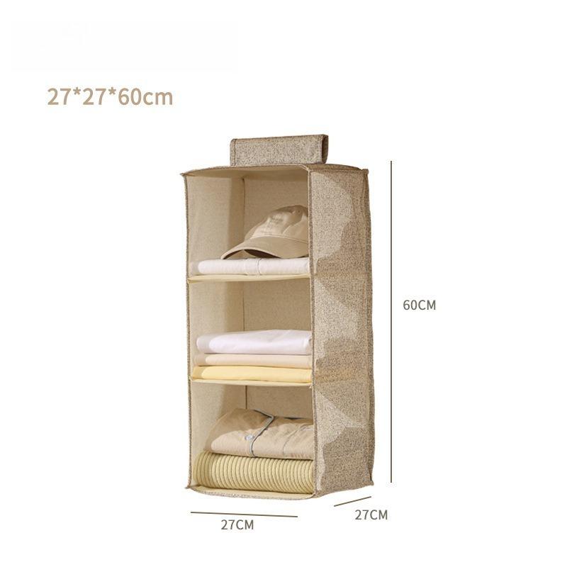 Clothes Storage Hanging Bag Foldable Fabric Dustproof Organizer, Wardrobe Garment Sorting Pouch, Hanging Storage Cabinet
