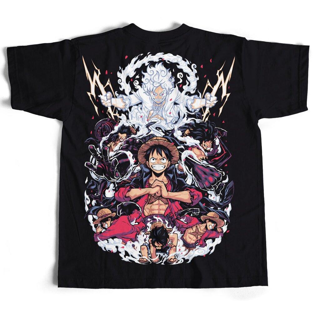 

Summer 2026 One Piece Straw Hat Group Rival All Assembled Dark Cool Theme 100 Cotton Print Loose Tshirt Malefemale Top S