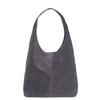 Leder Tasche Vera Pelle Rossina Wildleder Anthrazit