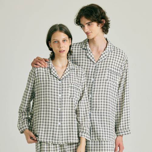 

[TERAWOOD HOMEWEAR] Windy Check Long Sleeve Pajama Set [Shipped from Korea] 100% Authentic Pink Free