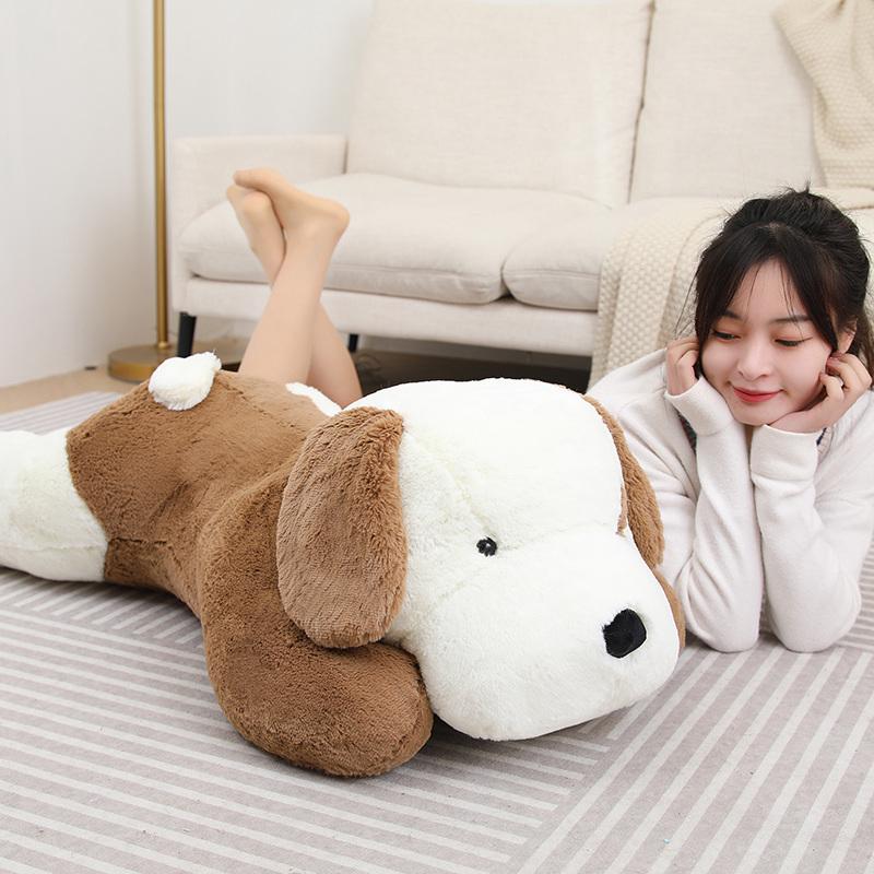 75-105cm Big Cute Love Dog Plush Toy Soft Stuffed Puppy Pillow Perfect Birthday Christmas Gift for Kids Girls Boys Home Decor