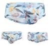 GAY Euro-Amerikanische Mid-Low Rise Herren Unterhose mit Kopf-Print, U-Konvexes Mesh, Atmungsaktiv & Feuchtigkeitstransportierend, Schweißabsorbierender Stil E085.