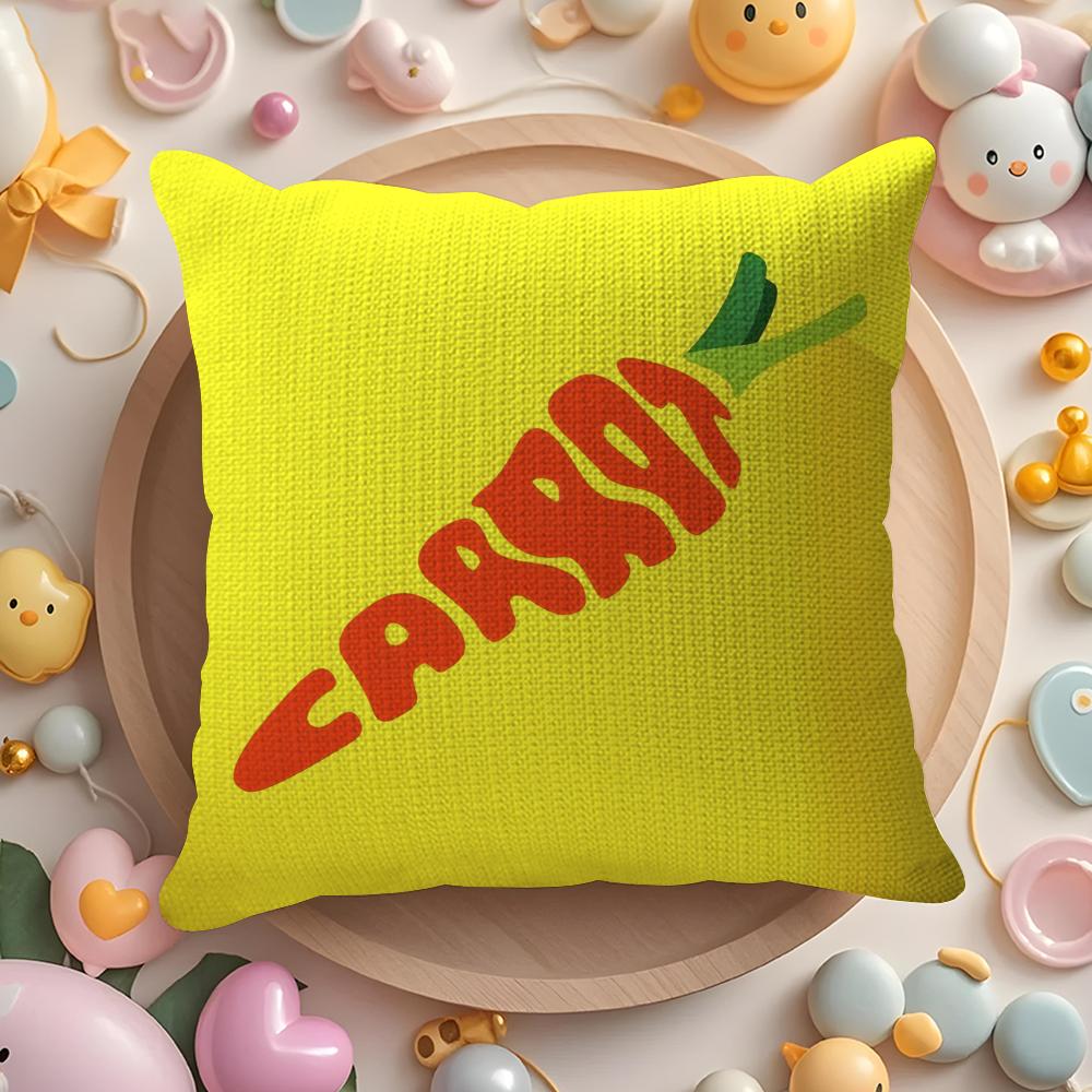 Creative Letters Fruit Prints Pillow Case Pattern Printed Pillowcase for Living Room Sofa Cushion Cover Bedroom Decor