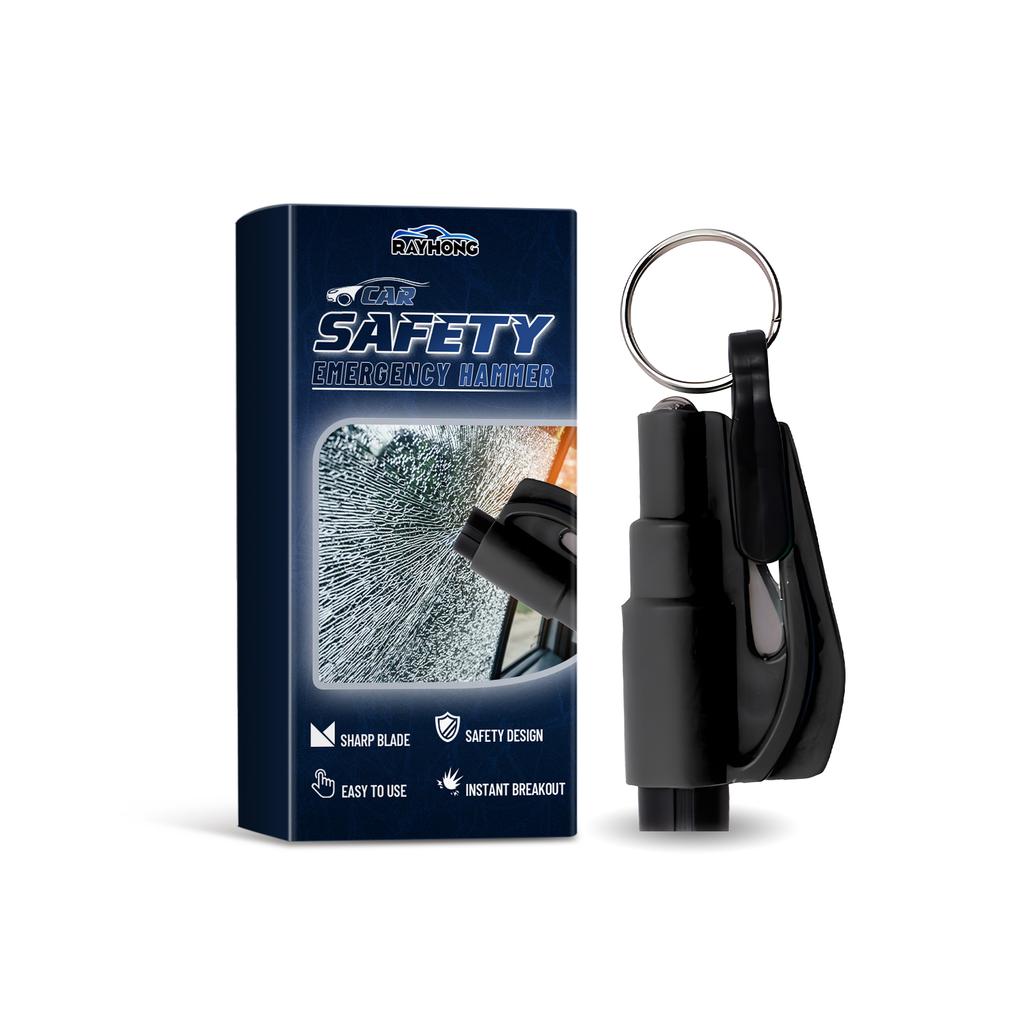 Rayhong Car Emergency Hammer (1 piece) - Mini and portable car window breaker for emergency escape from the vehicle.