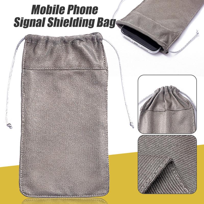 Anti-Hacking Tracking RFID Faraday Tasche Handy Kordelzug Beutel RF Signal Blocker Schild EMF Strahlenschutz Auto Schlüssel FOB Tasche