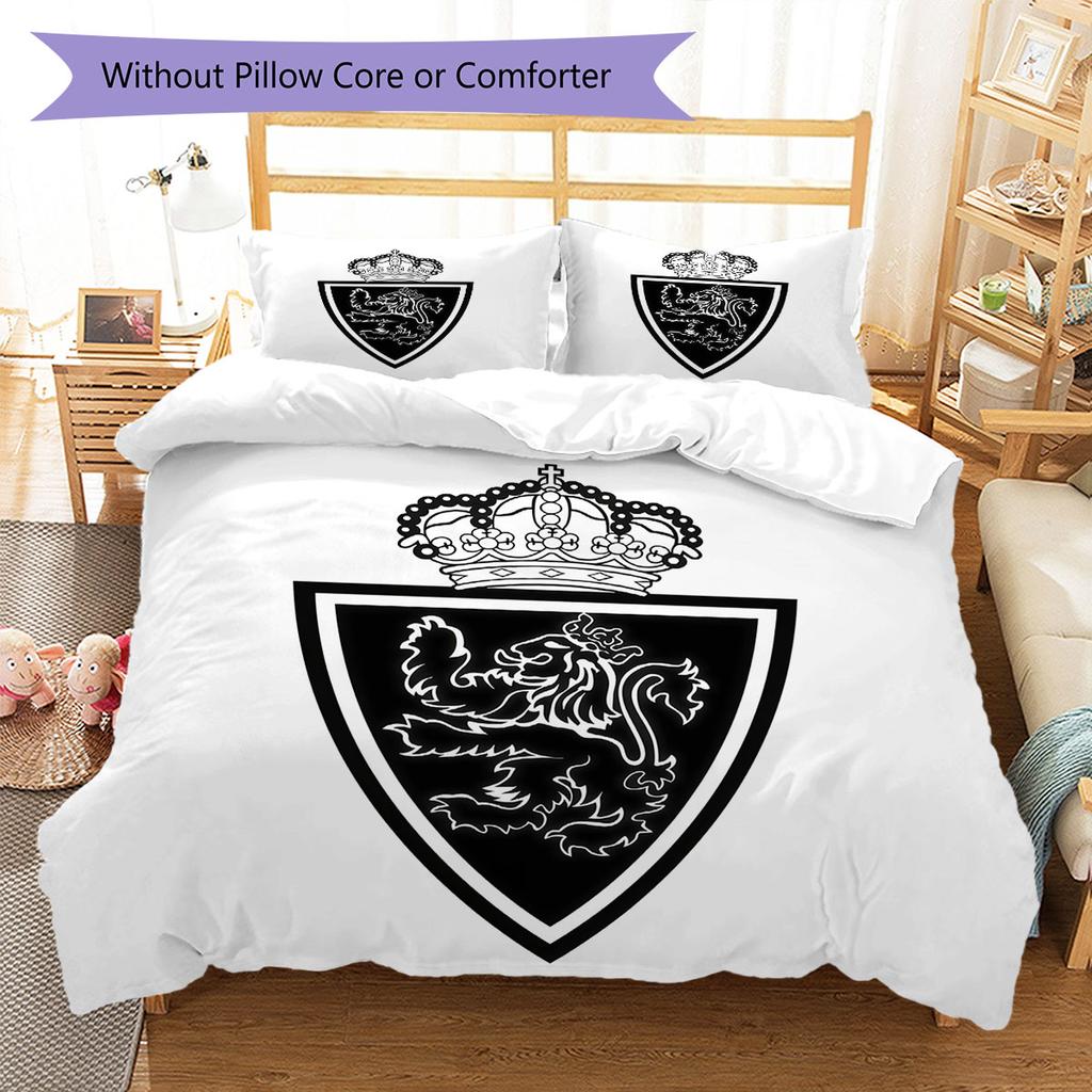 Real Zaragoza poster Bedding Quilt Set Quilt Cover Pillowcase Home Decoration Birthday Gift (1 * duvet cover + 2 * pillowcase, without core)