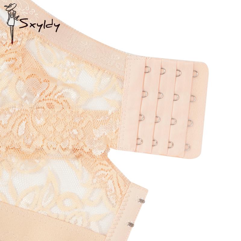Plus Size Lace Bras for Women's Bralette Crop Top Underwear Female Sexy Lingerie Wide Shoulder Straps Underwired Push Up Bra