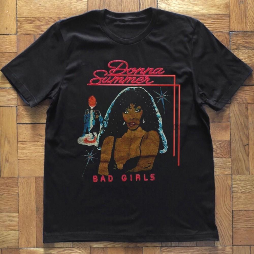 Rare Donna Summer BAD GIRL MID SUMMER TOUR Cotton Unisex All Size Shirt WS2074 Unisex T-Shirt L