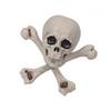 Q1FD Realistic Plastic Skull And Crossbones Skeleton Halloween Decoration For Indoors Outdoor Horror Party Home Decors