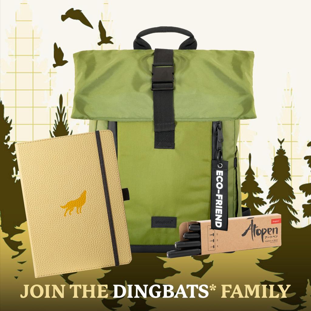 Wildlife Lined Medium Cream Hardcover Cream 100gsm Paper Includes Bookband Bookmark Notebook, Wolf, A5+ - - Ink-Resistant - Pocket, &