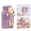 Hot Water Bag Multifunctional 1000ml Capacity Wide Mouth Cute Cartoon Hot Water Bottle for Homes