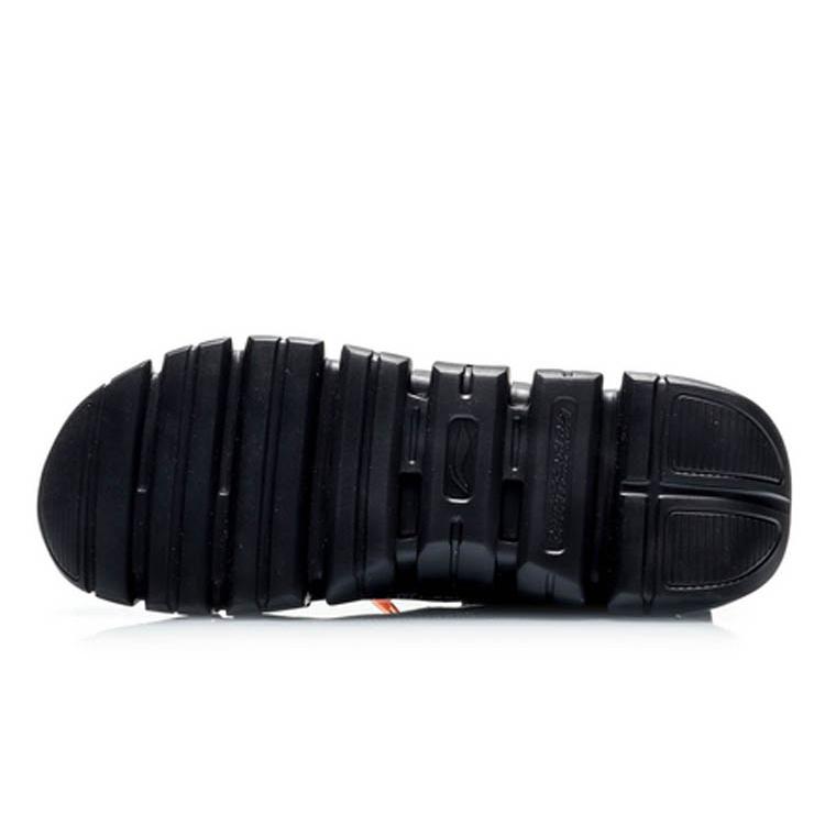 Zapatillas de Baloncesto Li Ning CF Antideslizantes Resistentes a la Abrasión de Caña Alta para Hombre Color Negro AGBP101-2
