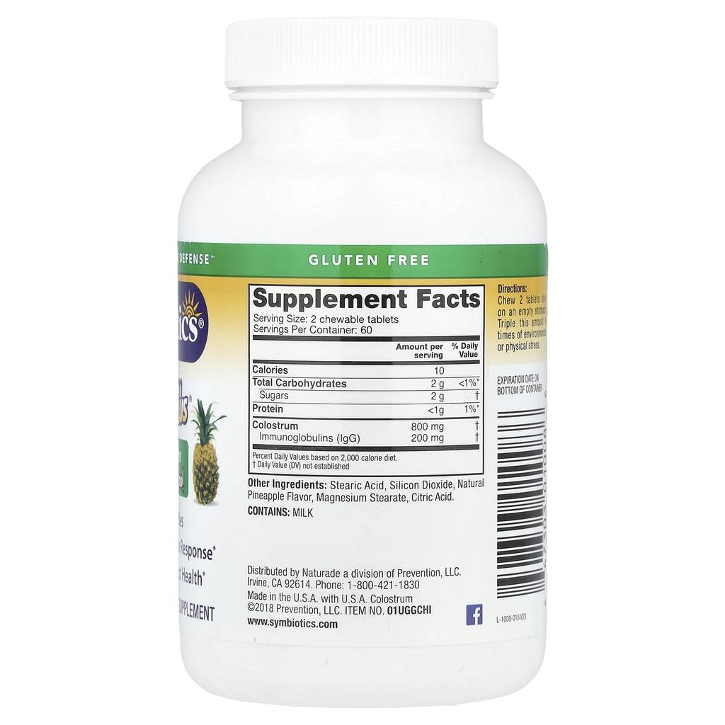 Colostrum Plus Pineapple Chewable, 120 Chewable Tabs
