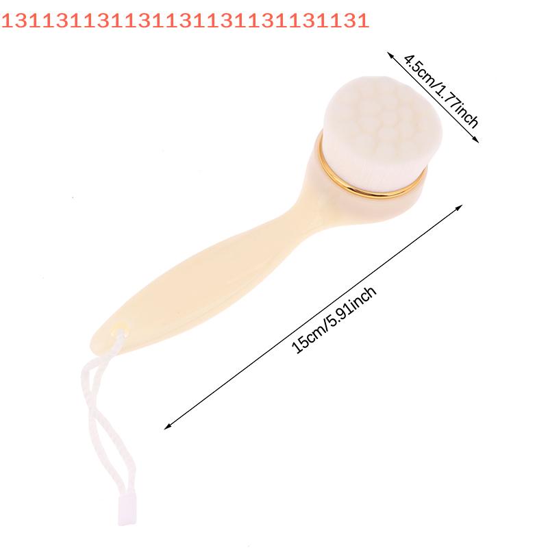 Exfoliating Face Brush, Face Cleansing Brush for Lady, Face Cleaning Handle Facial Washing Brush for Women