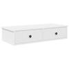 VidaXL Wall Shelf with Drawers White 80x31x17 Cm Engineered Wood 859950
