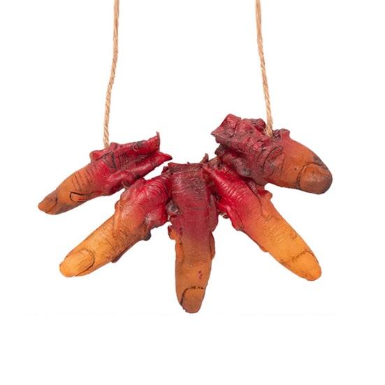 

1/8Pcs Halloween Hanging Human Body Parts Decoration Simulation Broken Hands Legs Eyeballs Brain Heart Decor Prank Prop Haunted House Ornament G