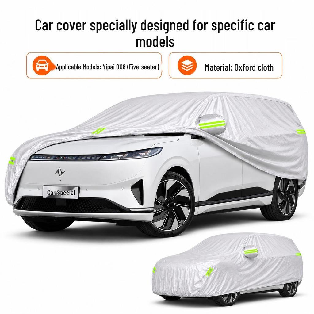 Yipai 008 Universal Car Cover - Sunproof, Waterproof, Heat Insulating, Four Seasons, Oxford Cloth