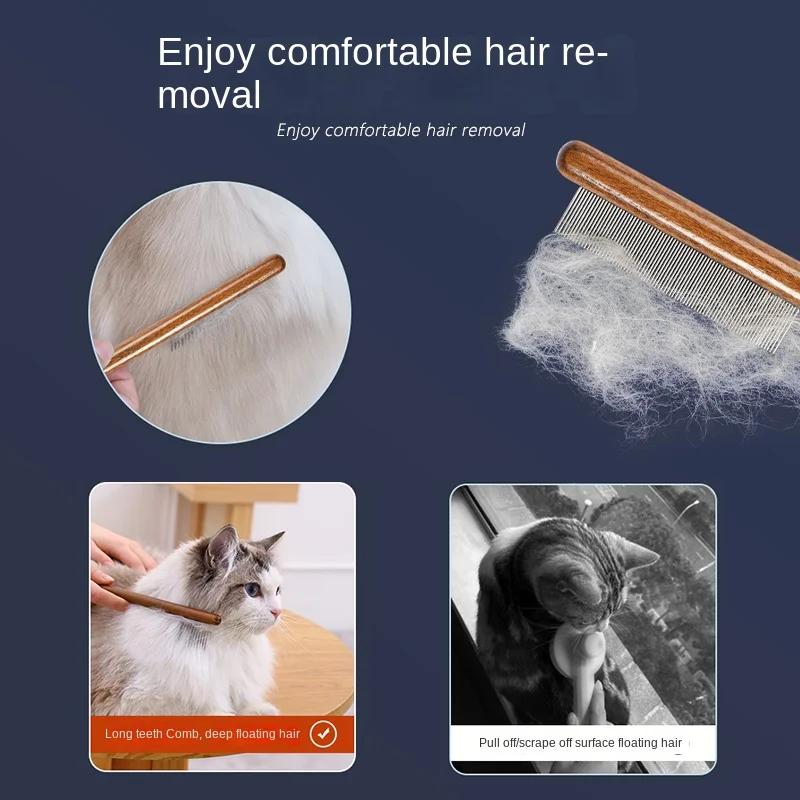 Cats Brush Things for Cats Removes Hair Pet Grooming Fine Tooth Comb Accessories Flea Artifact Products Pets Home Garden Scraper
