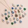 Ceramic Crab, Lobster & Four-Leaf Clover Floral Copper-Plated DIY Jewelry Parts