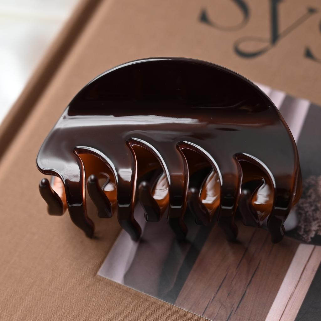 Clipsuri Mari de Păr Lungi de 8cm Culoare Carapace de Broască Țestoasă Accesorii de Păr de Modă Articole de Purtat pe Cap Agrafă de Păr Acetat pentru Adult